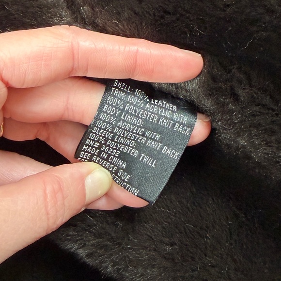 Vintage Canvas Brown Genuine Suede Fur Lined Hooded Full Zip Jacket Women’s XL - Picture 5 of 10